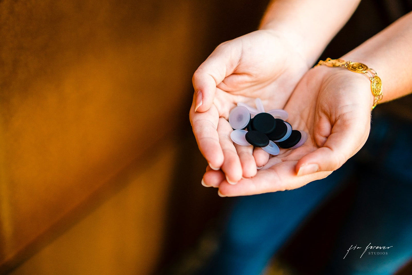 Button Covers (4-Pack Black & Clear)