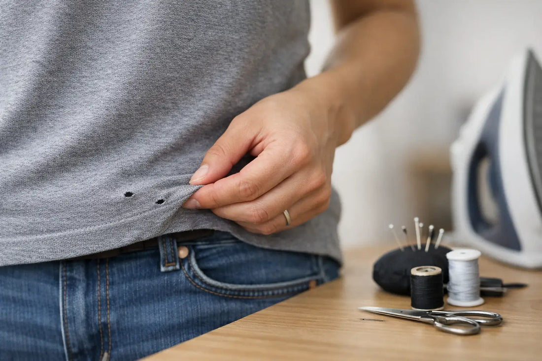 Tiny Holes in Shirts Near Waist? Fix It