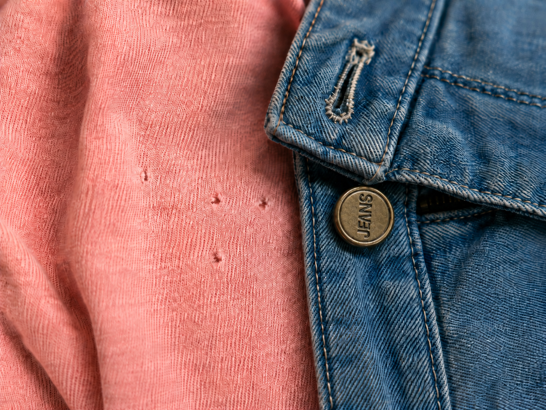 Pink Shirt With Tiny Holes
