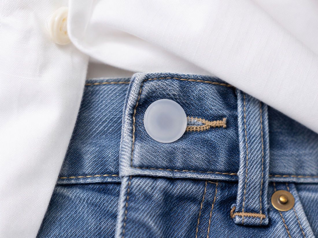How to Stop Jeans Buttons from Making Holes in Shirts