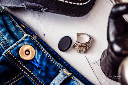 Button Covers (4-Pack Black & Clear)