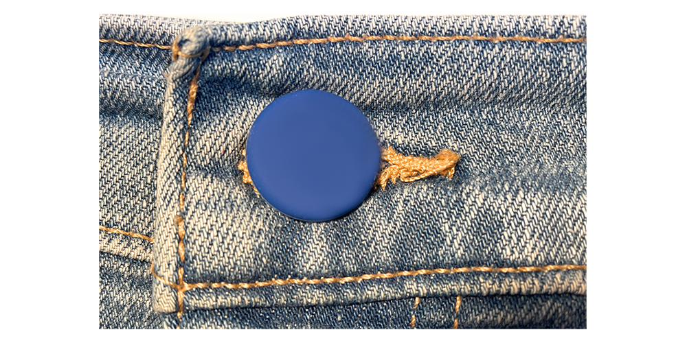 Button Covers (12-Pack Black & Blue)